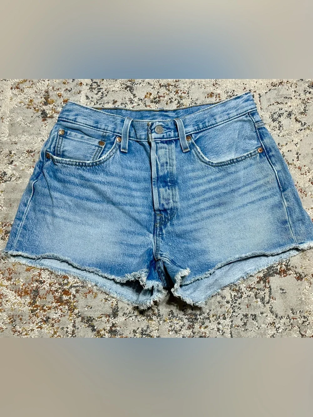 LEVI’S 501® Original High Waist Denim Cutoff Shorts size 30